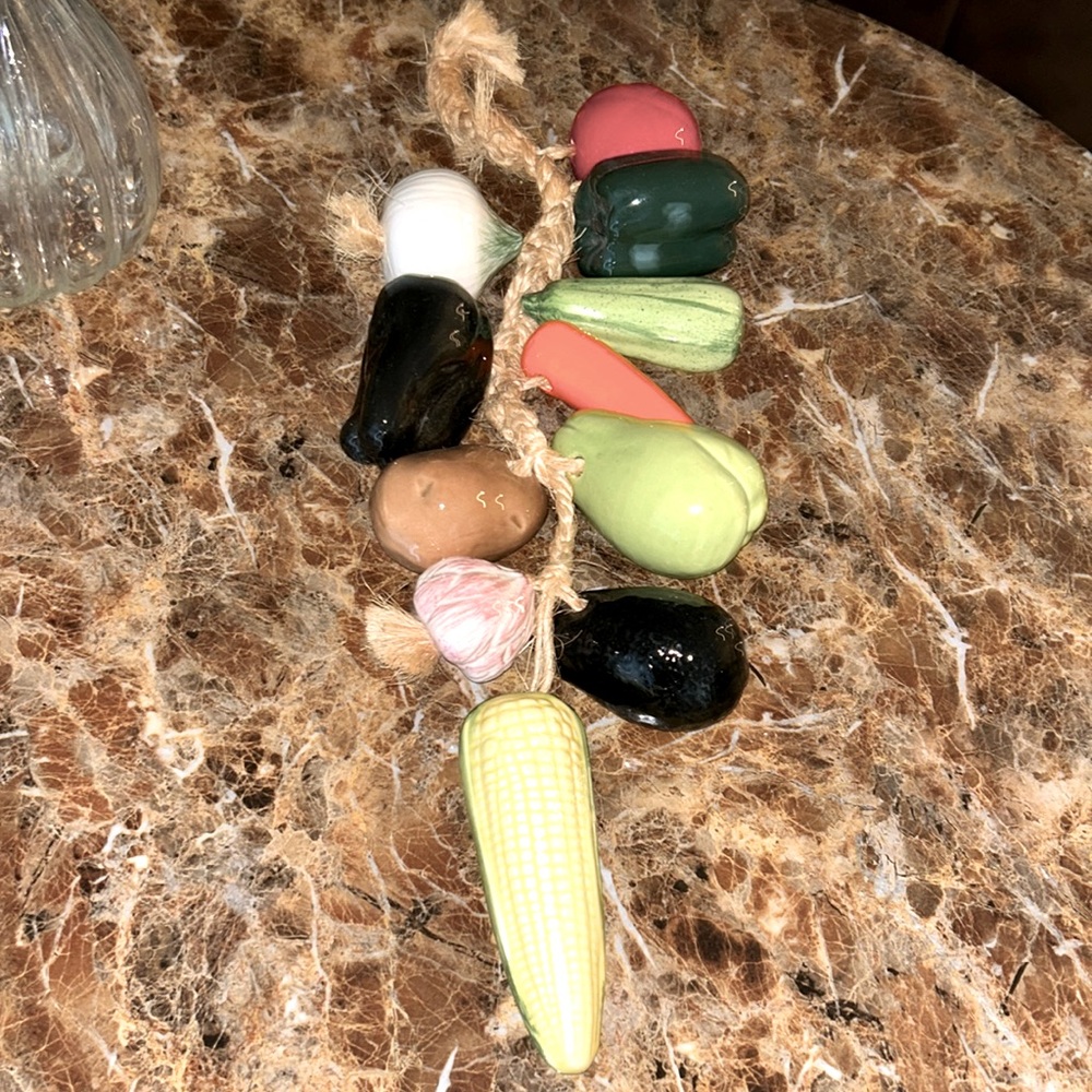 Vintage ceramic veggies